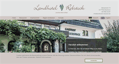 Desktop Screenshot of landhotel-rebstock.de